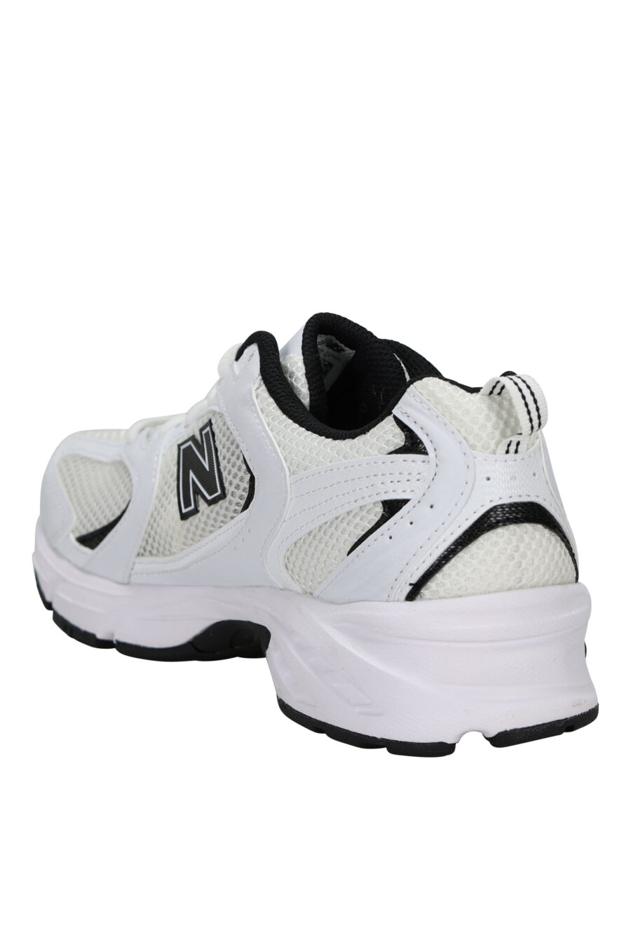 Zapatillas blancas con negro "530" con logo "N" negro - 196071167954 3
