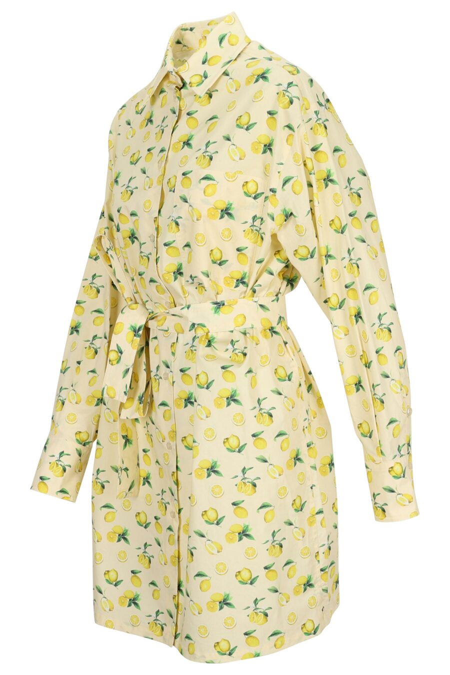 Vestido de manga comprida de baunilha com estampado de limão - 22211242060013 1