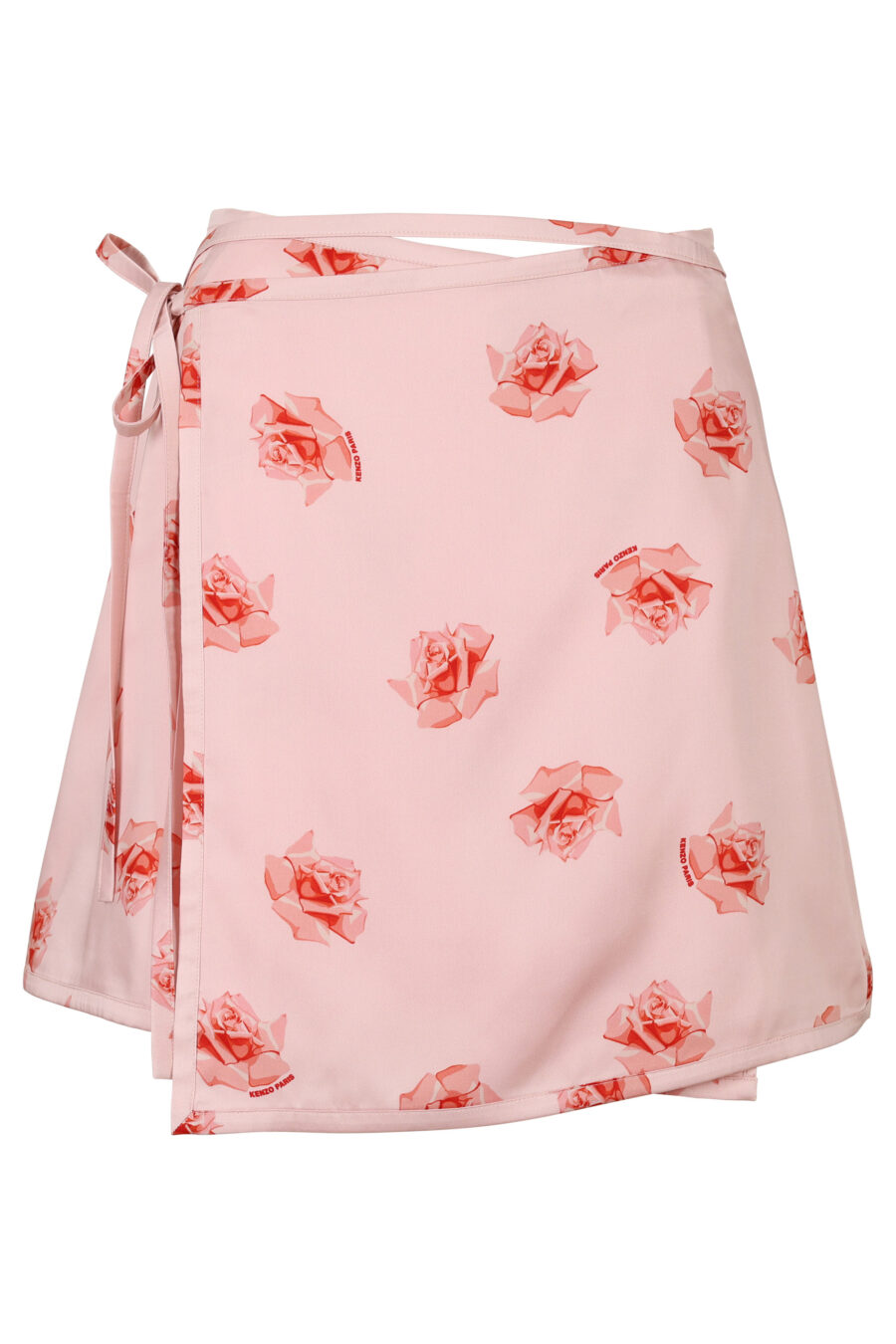 Pink skirt with "kenzo rose" print - 3612230616165
