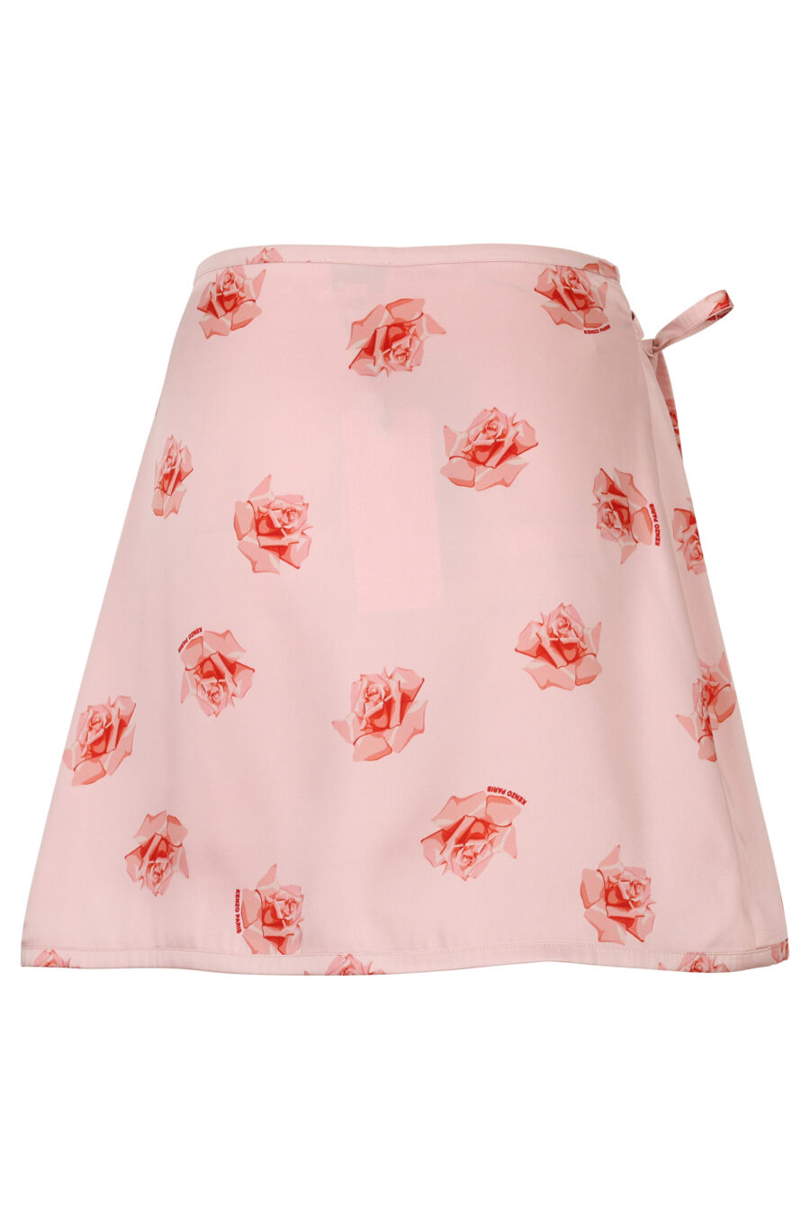 Falda rosa con estampado "kenzo rose" - 3612230616165 1