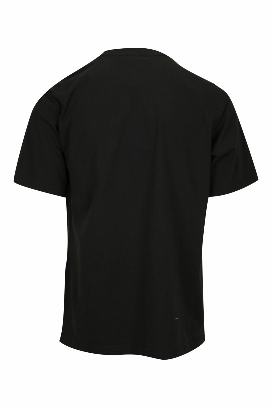 Black T-shirt with diagonal maxilogo "kenzo orange" - 3612230626997 1