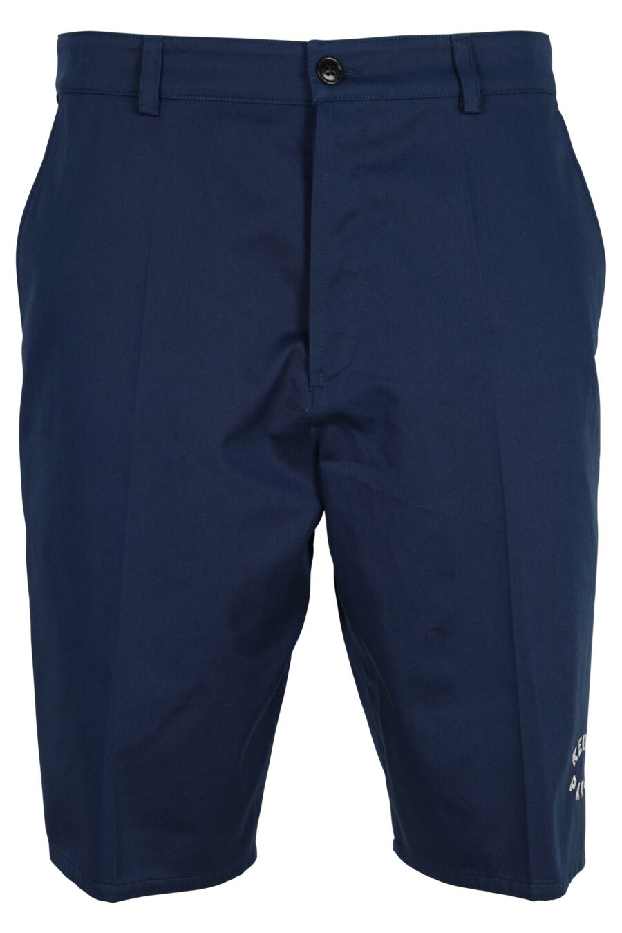 Dark blue shorts with white "boke flower" mini logo - 3612230638433