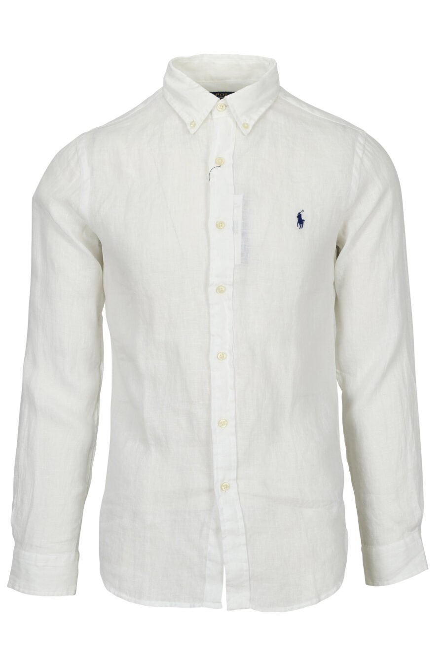 Camisa blanca con minilogo "polo" - 3616419391393