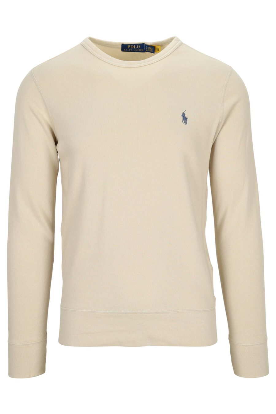 Beige sweatshirt with mini-logo "polo" - 3616535913264
