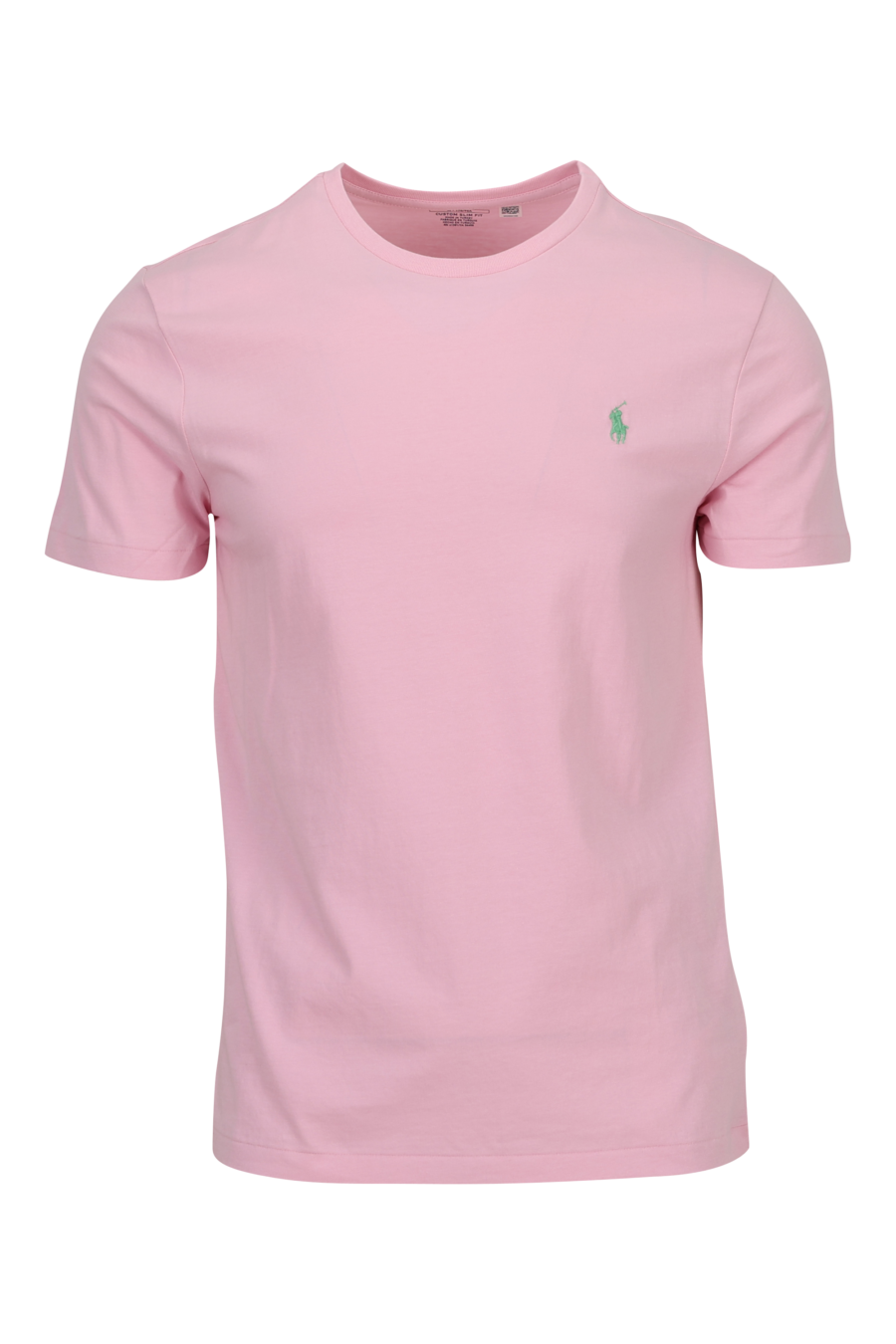 Camiseta rosa con minilogo "polo" verde - 3616536032445