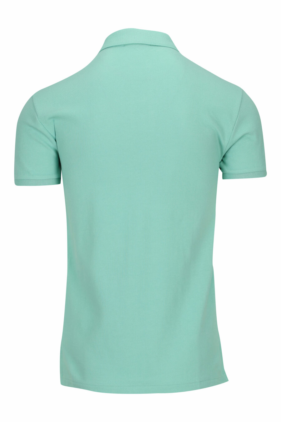 Turquoise polo shirt with blue "polo" mini-logo - 3616536209366 1