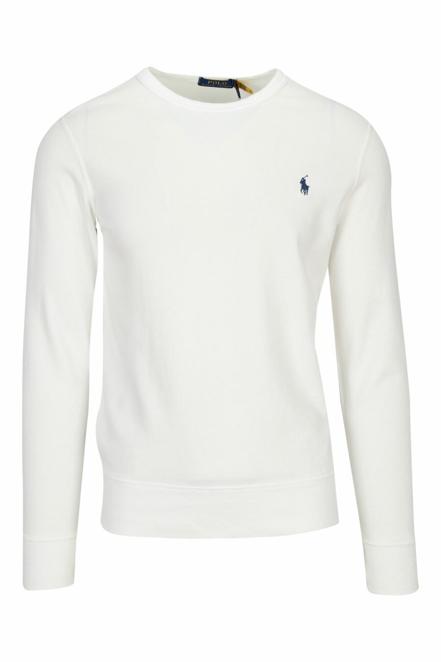 White sweatshirt with minilogue "polo" - 3616851410768