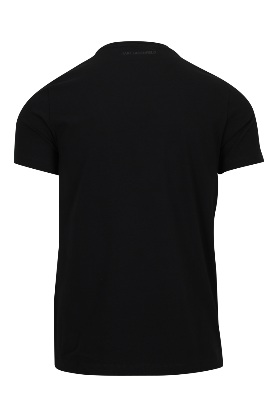 Camiseta negra con minilogo negro en goma - 4062225534339 1