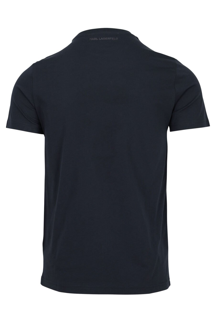 Camiseta azul oscuro de cuello redondo con maxilogo "karl" - 4062225535312 1