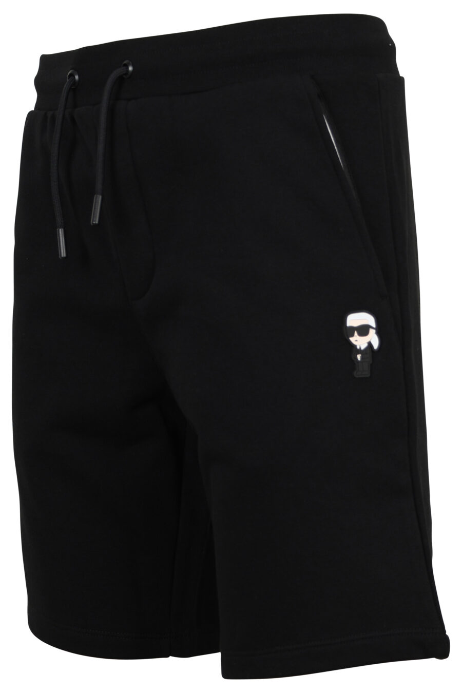 Pantalón de chándal corto negro con minilogo "ikonik" - 4062225691858 1