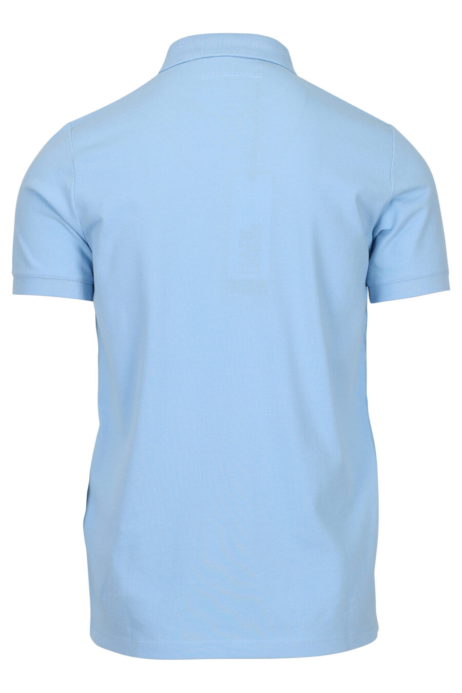 Pólo azul claro com mini-logotipo vertical "karl" - 4062226785921 1