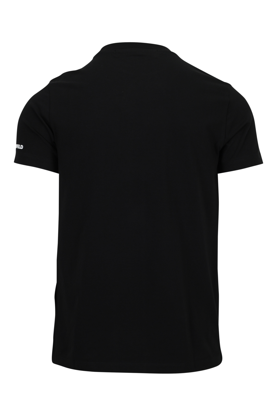 Camiseta negra con maxilogo en goma "karl" en azul - 4062226788915 1