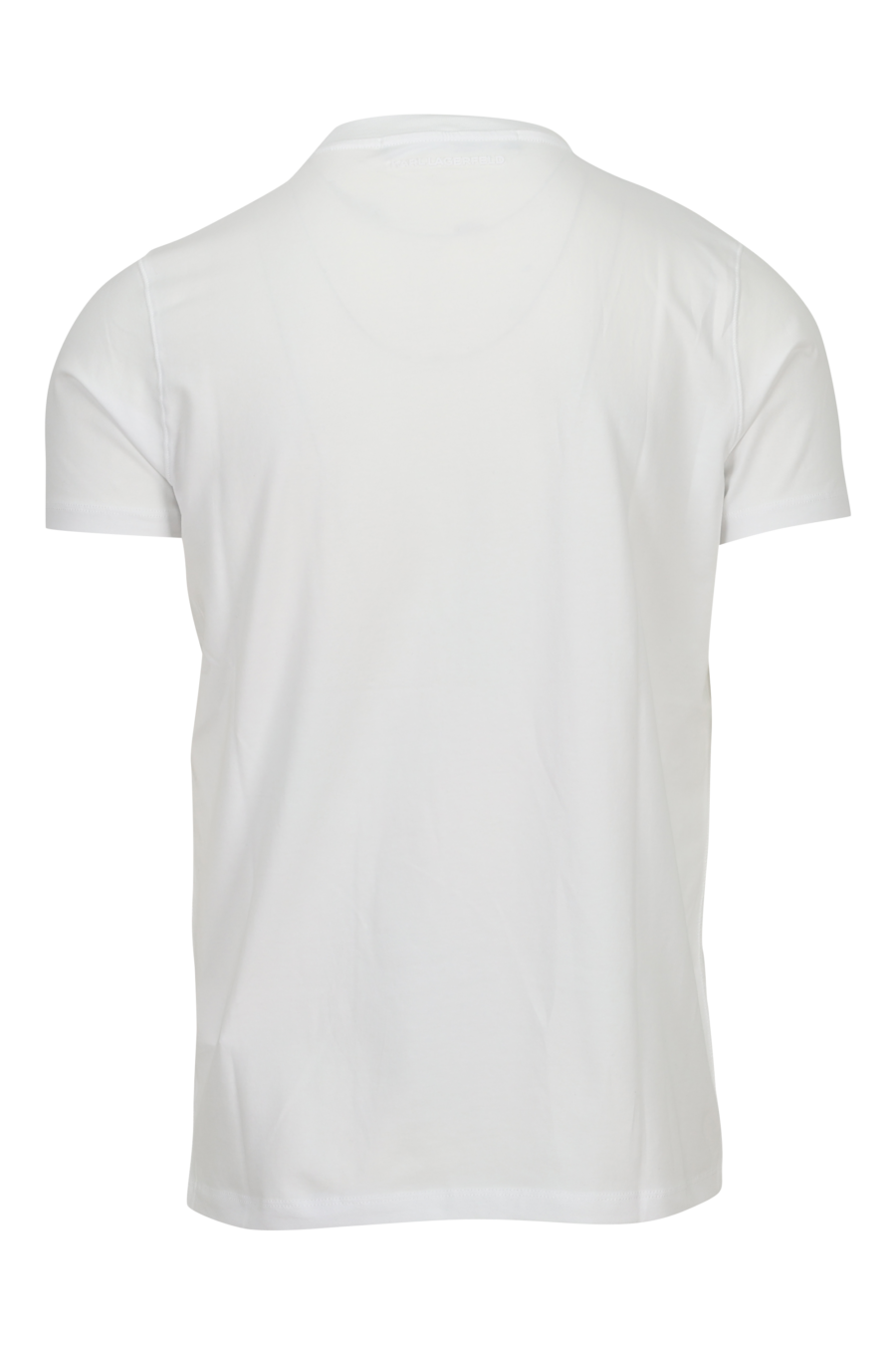Camiseta blanca con maxilogo de goma en degradé - 4062226788984 1