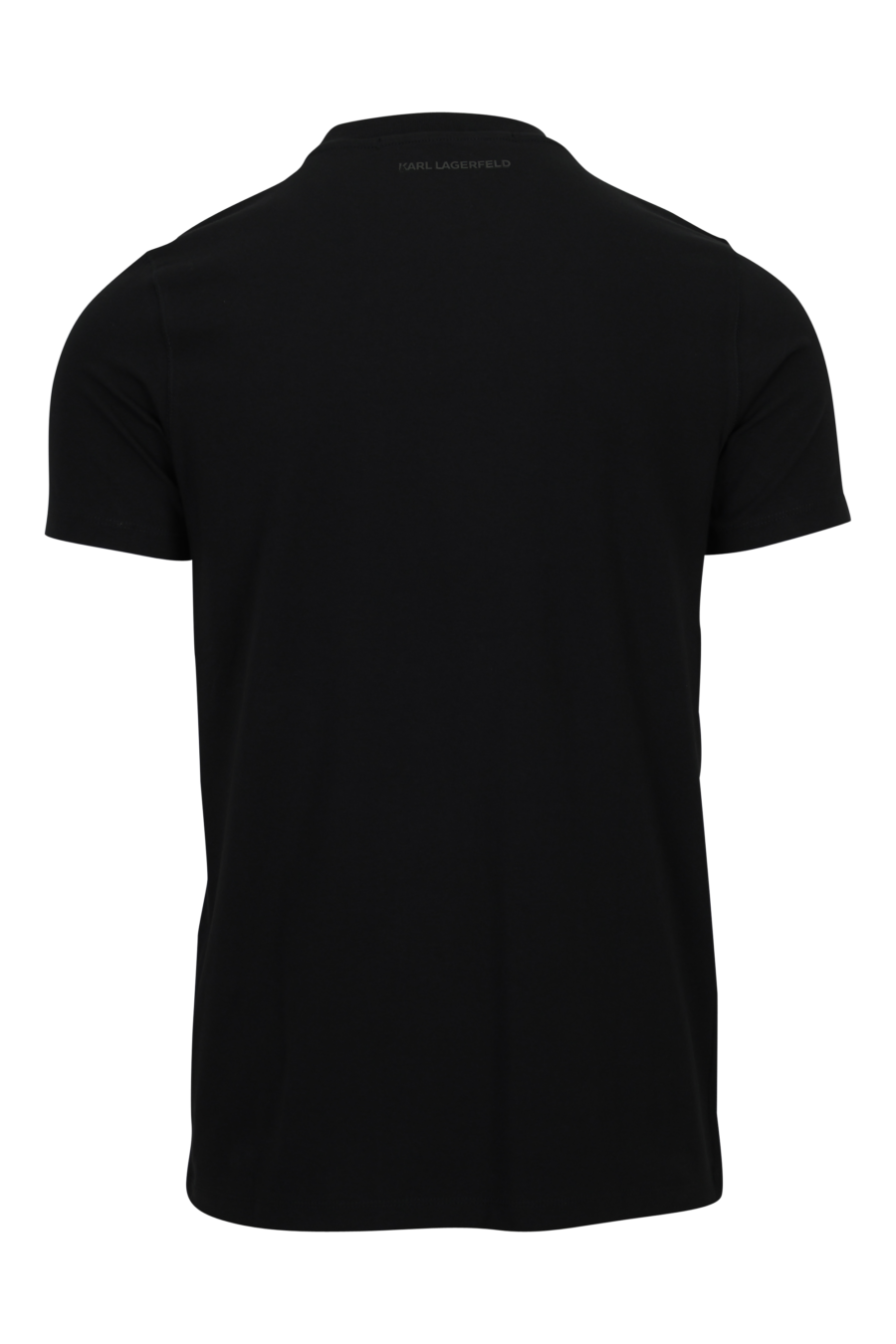 Camiseta negra con maxilogo de goma en degradé - 4062226789127 1