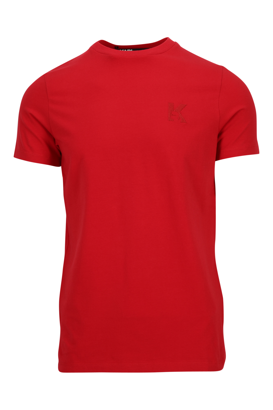 Camiseta roja con minilogo monocromático - 4062226789615