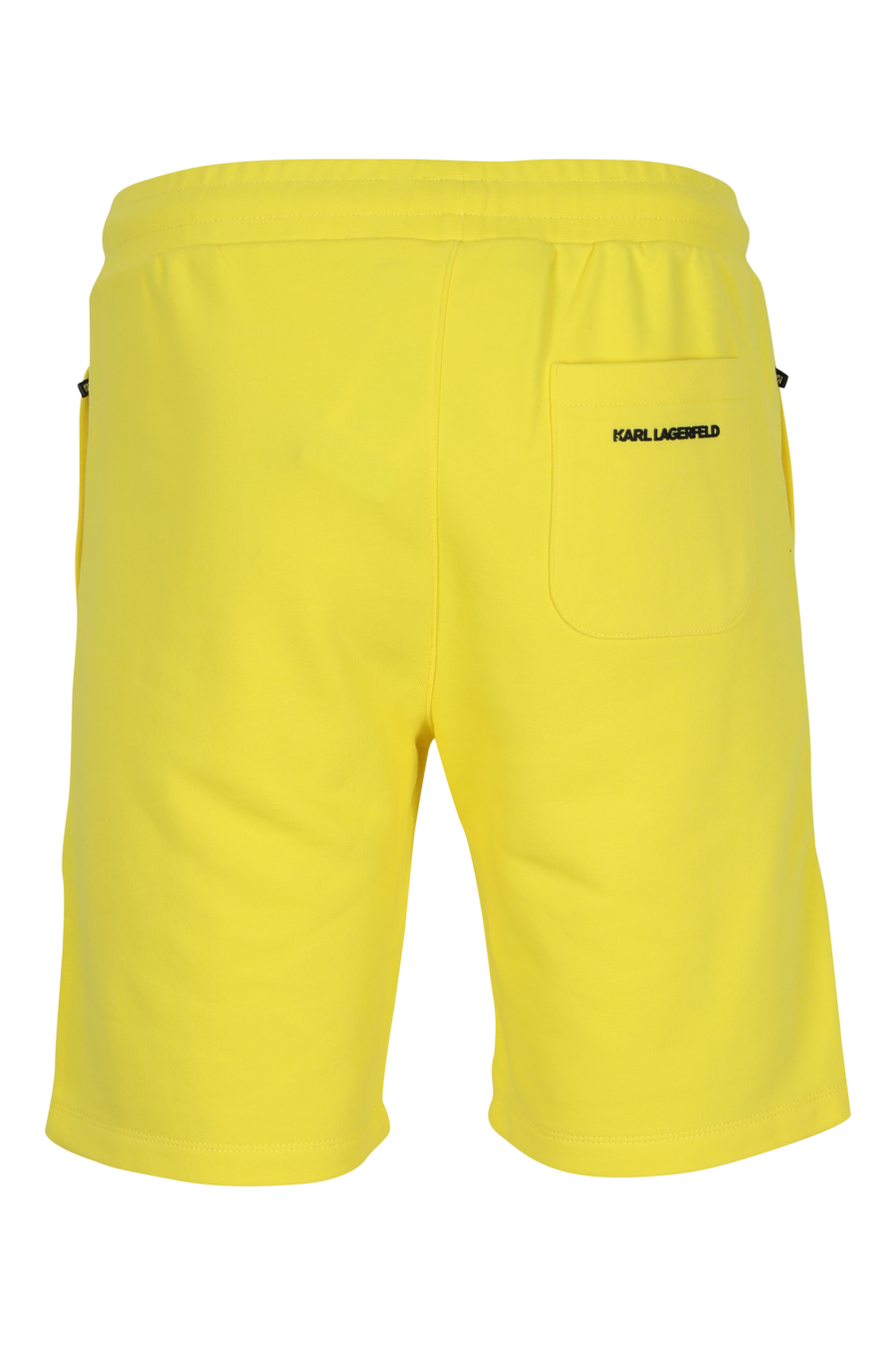 Pantalón de chándal amarillo midi con minilogo "karl" en goma - 4062226932868 1