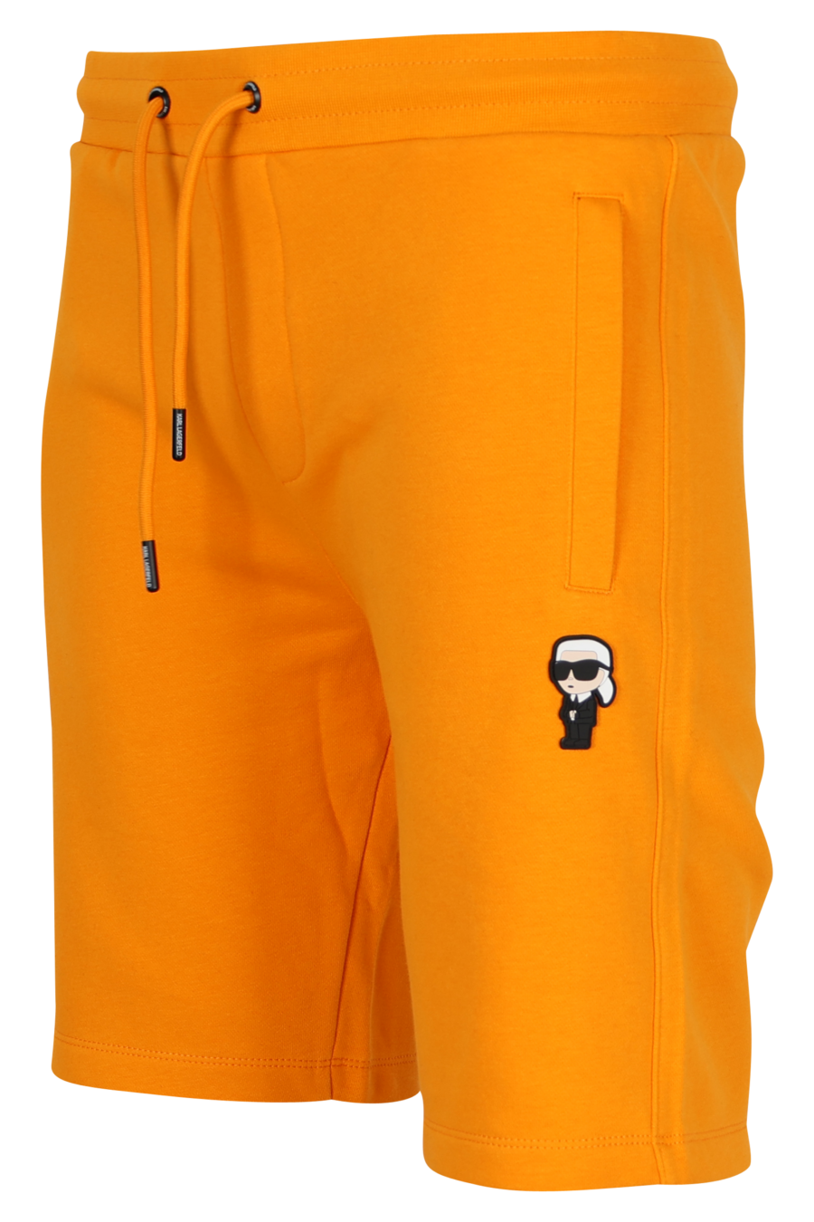 Pantalón de chándal naranja midi con minilogo "karl" en goma - 4062226932936 1