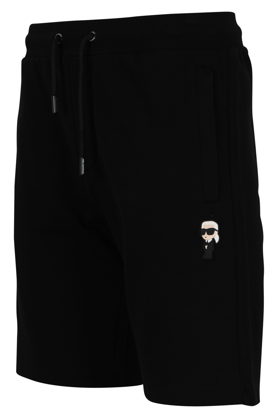 Pantalón de chándal negro midi con minilogo "karl" en goma - 4062226933087 1