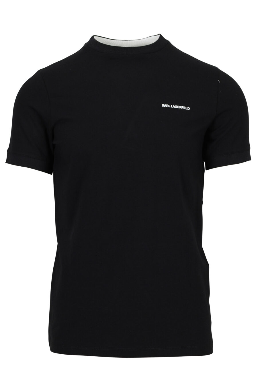 Camiseta negra con minilogo blanco lateral - 4062226952828