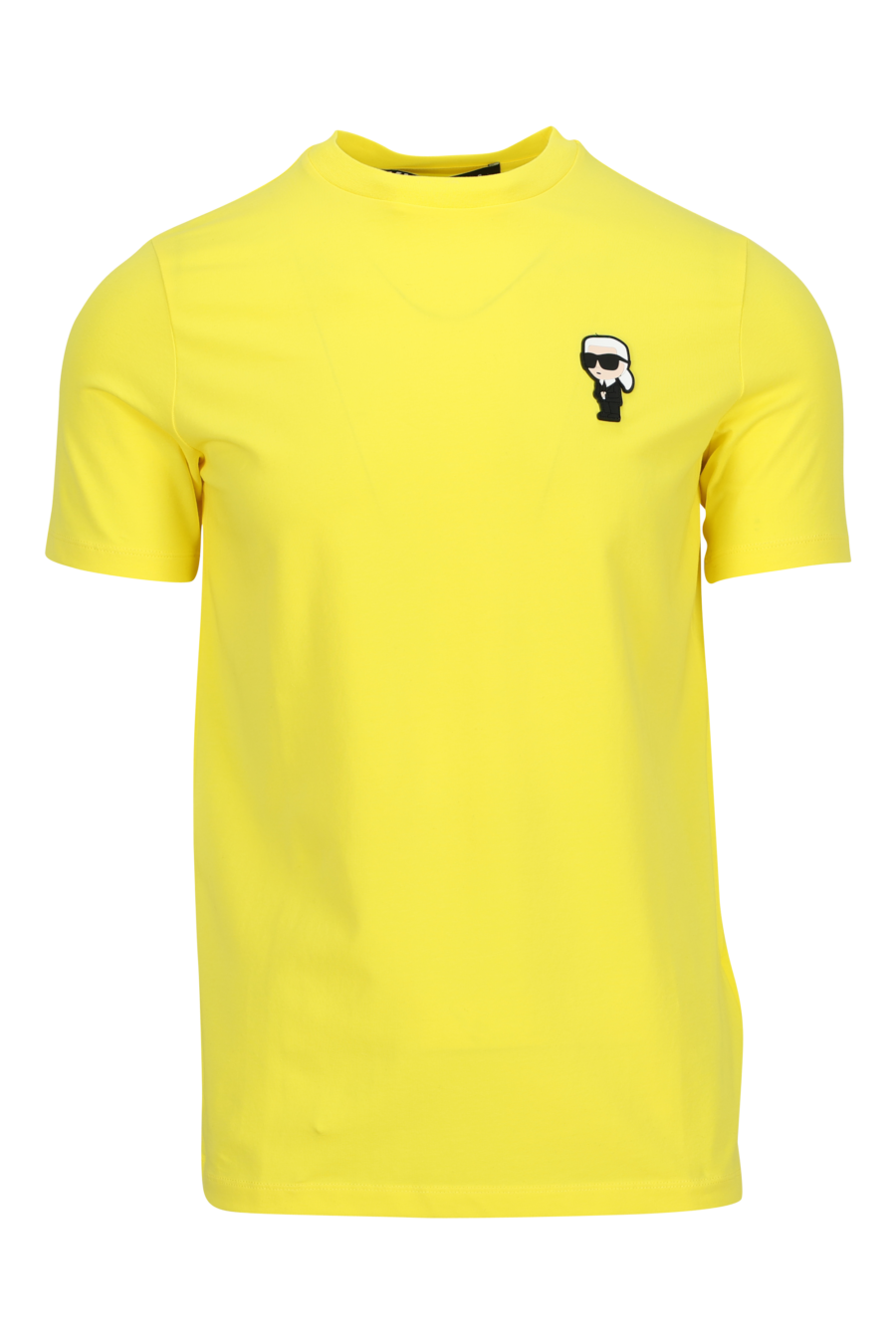 Camiseta amarilla con minilogo "karl" en goma - 4062226954433