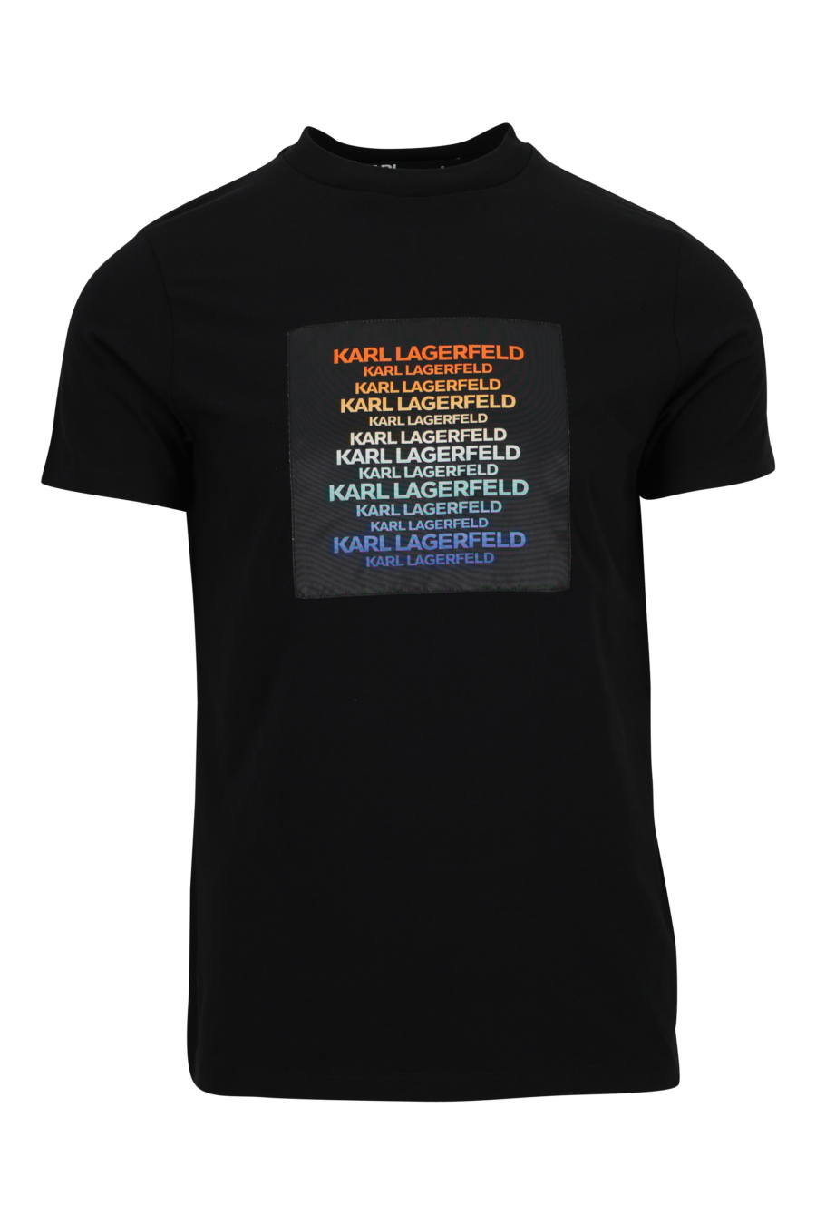 Camiseta negra con maxilogo en degradé - 4062226958028
