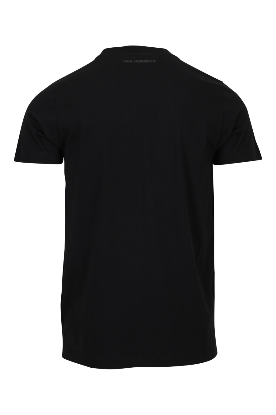 Camiseta negra con maxilogo monocromático centrado - 4062226962155 1