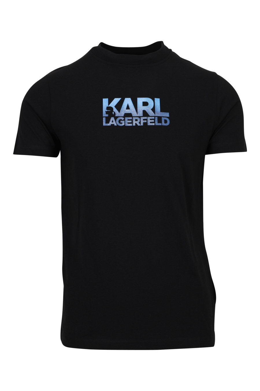 Camiseta negra con maxilogo azul centrado - 4062226962506