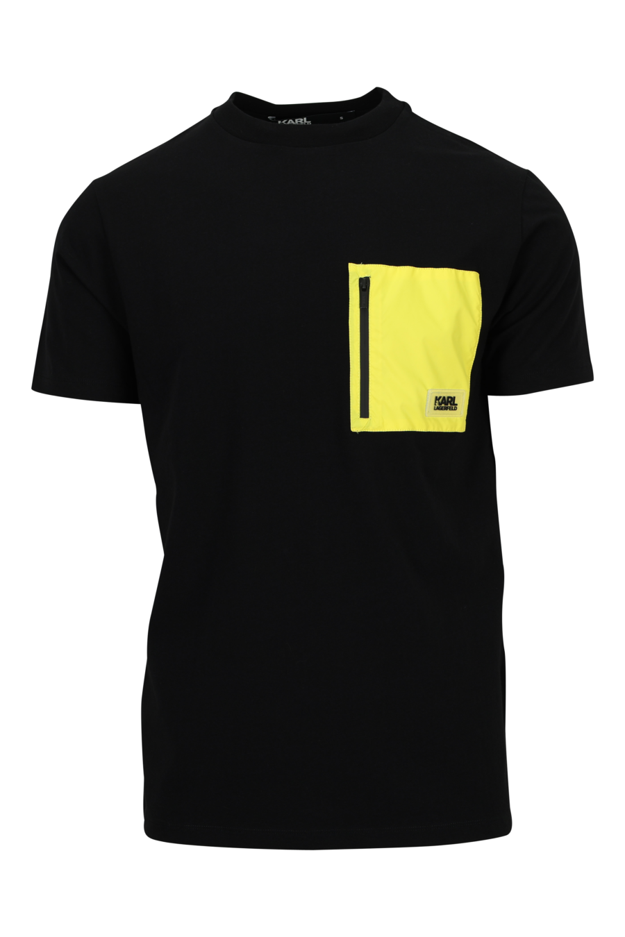 Camiseta negra con parche amarillo y logo - 4062226964593
