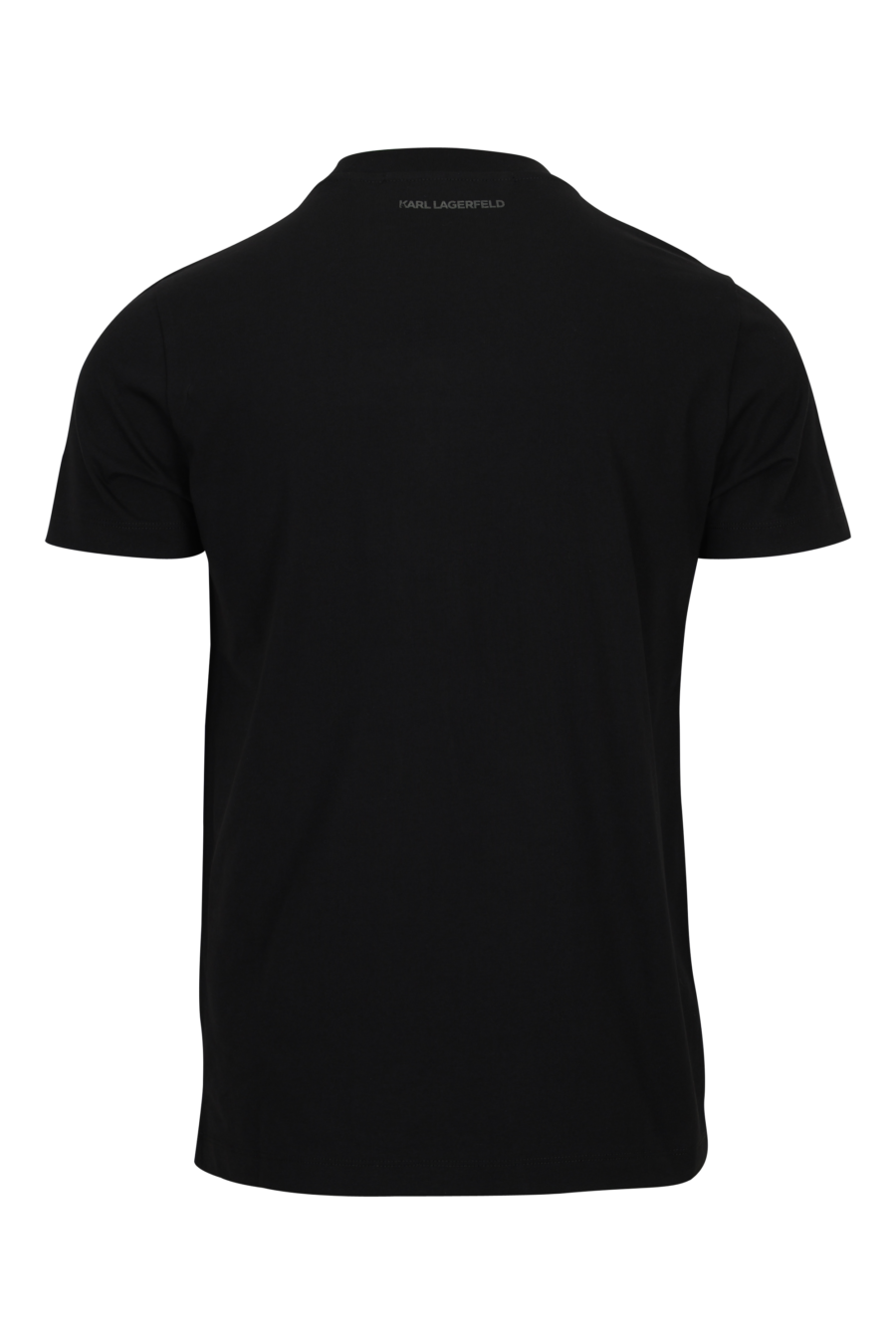 Camiseta negra con maxilogo "karl" en degradé - 4062226967136 1