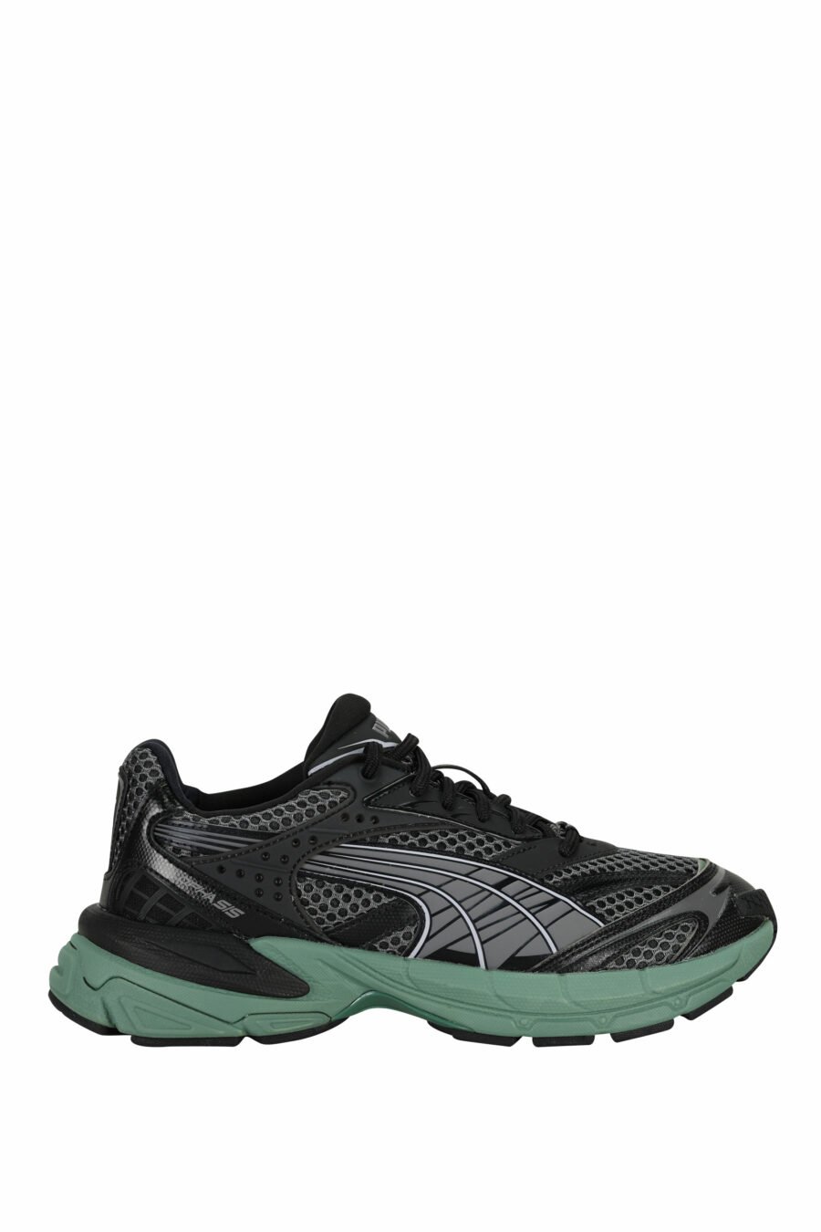 Black trainers with green "velophasis" - 4099686518615