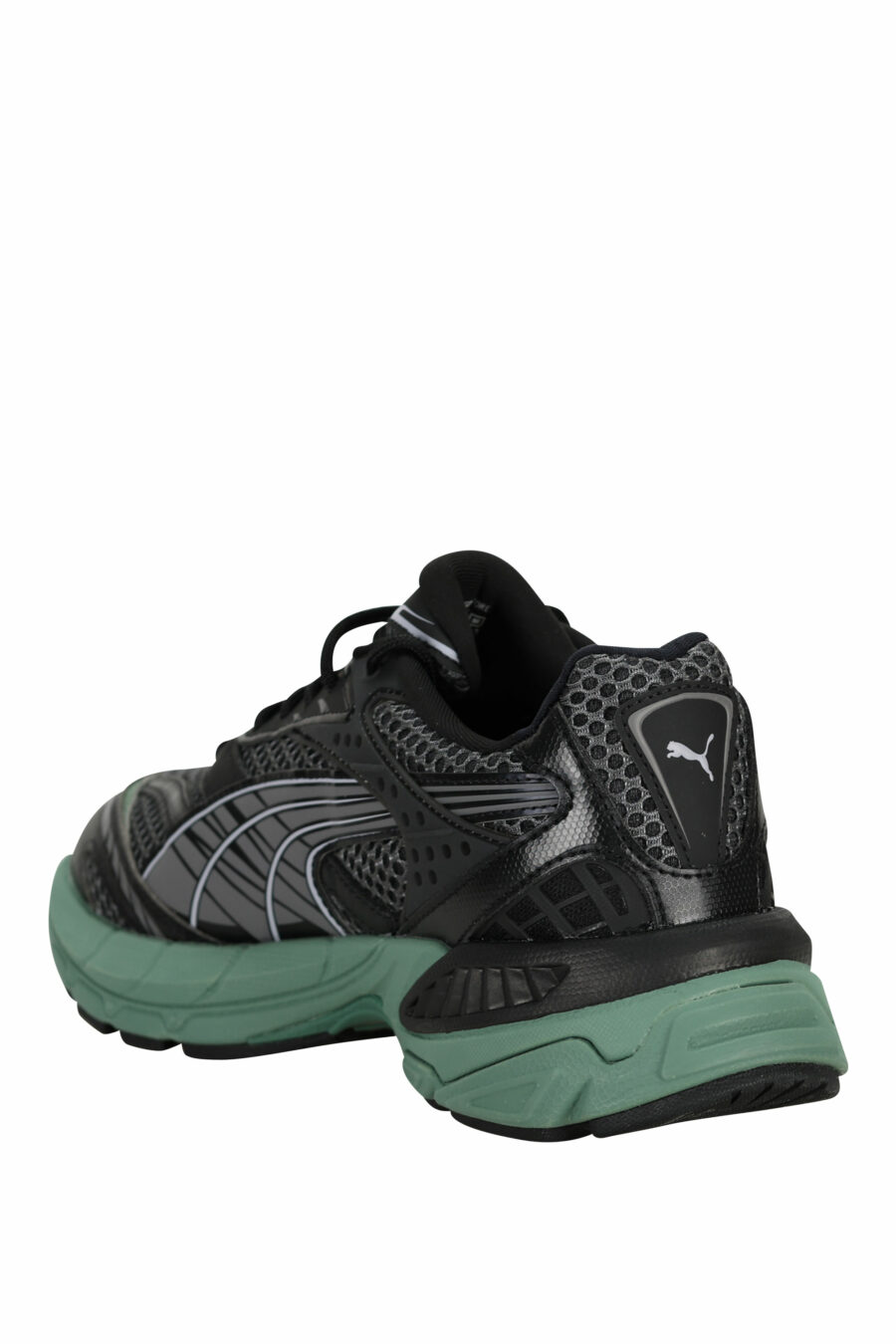 Black trainers with green "velophasis" - 4099686518615 3