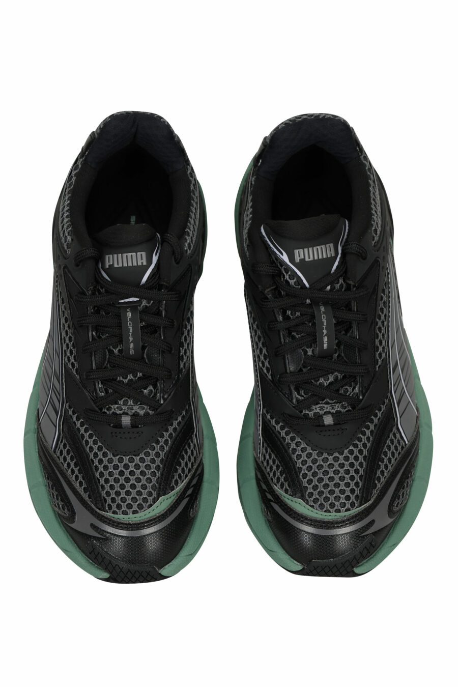 Black trainers with green "velophasis" - 4099686518615 4