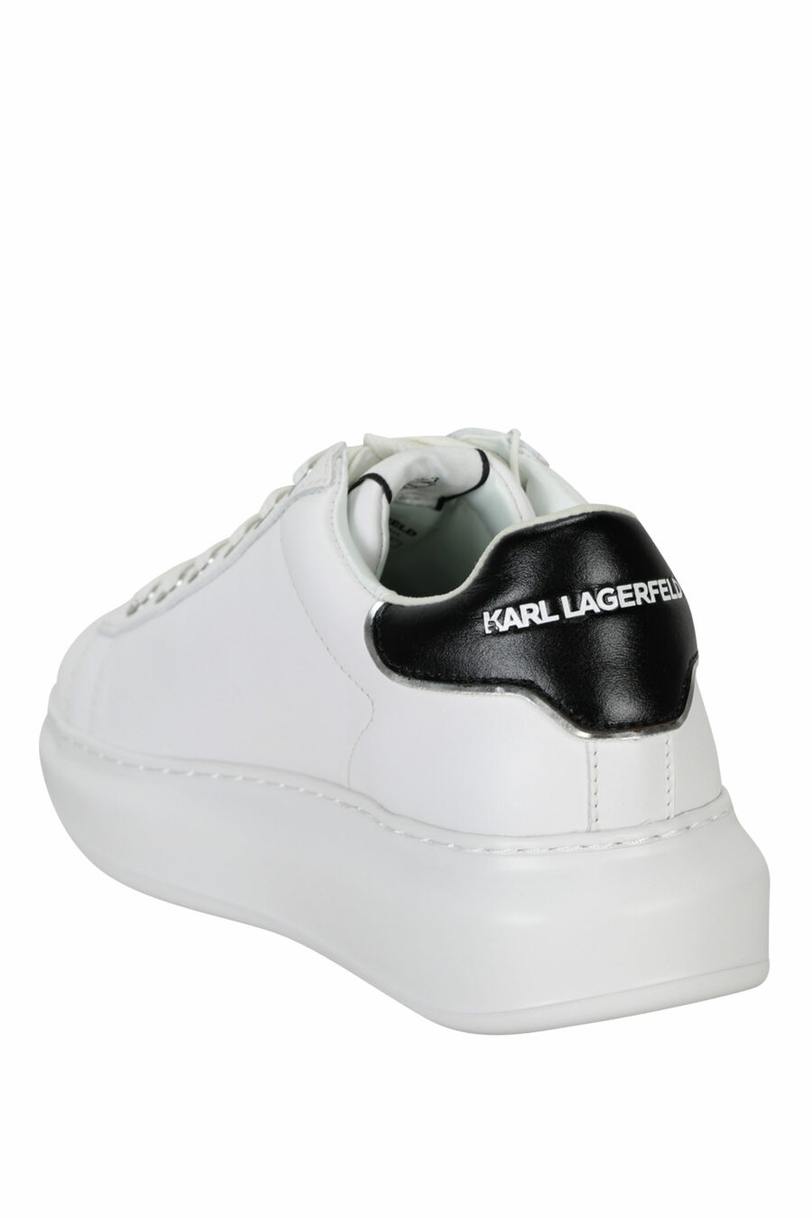 White "Kapri" trainers with rubber logo and black detail - 5059529351020 3