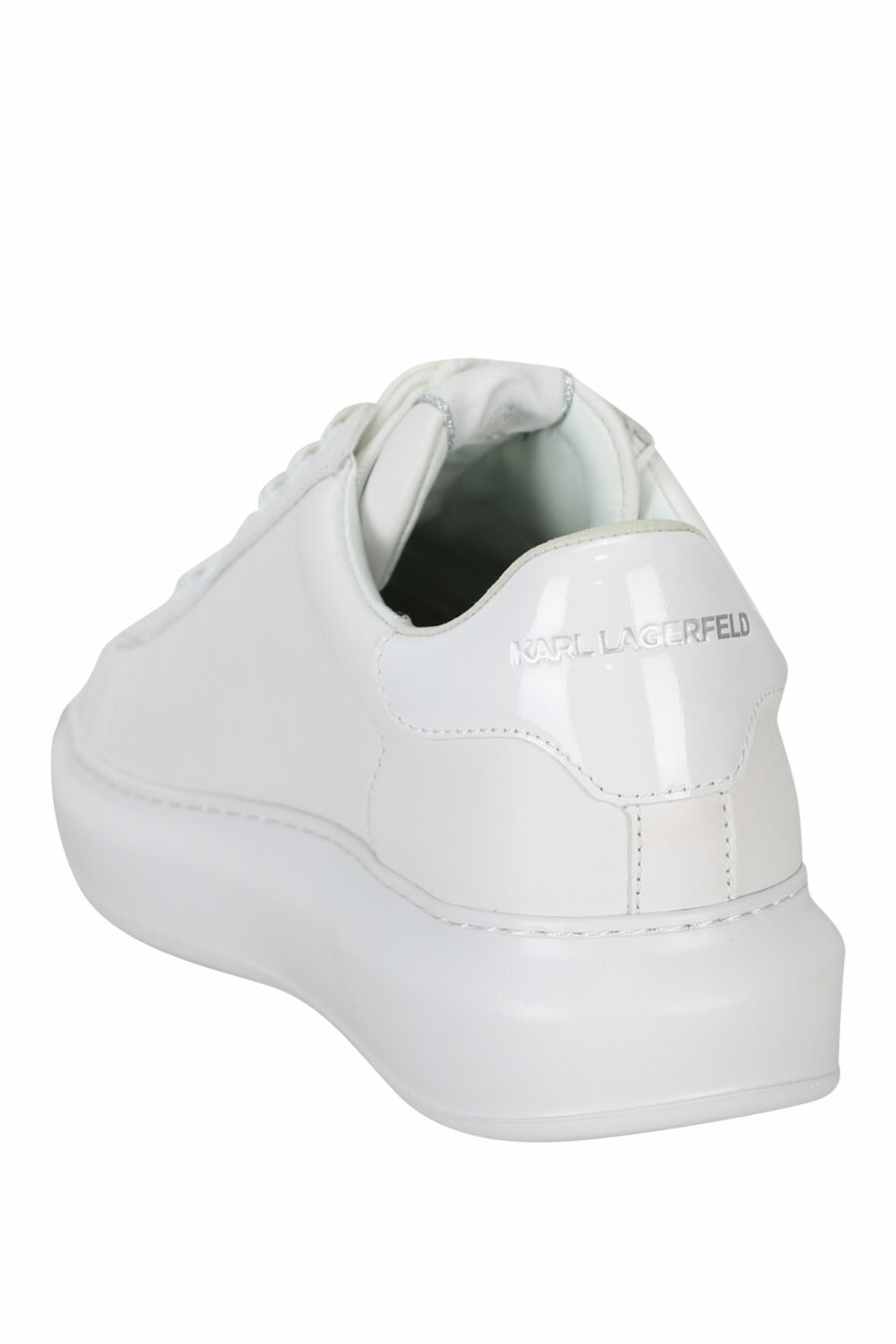 White leather trainers "kapri mens" with minilogo "karl" in rubber - 5059529362415 3