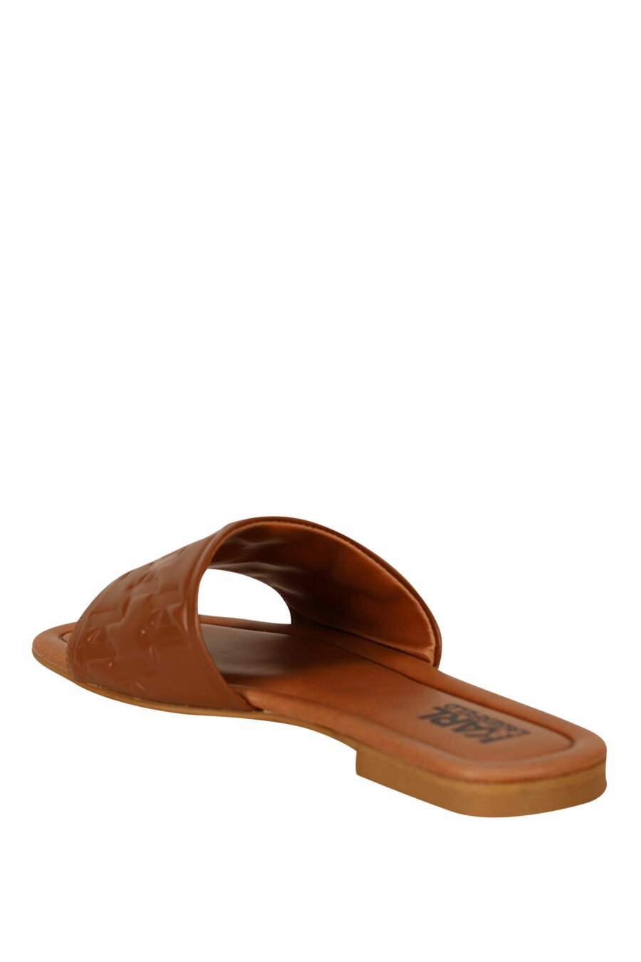 Sandalias marrón de cuero con logo monogram - 5059529404191 3