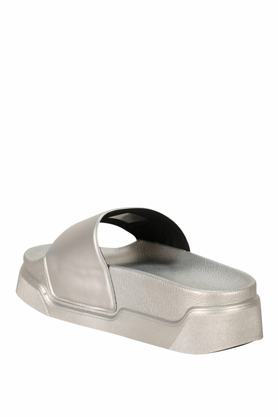 Sandales à plateforme argentées avec logo "karl" - 5059529404849 3