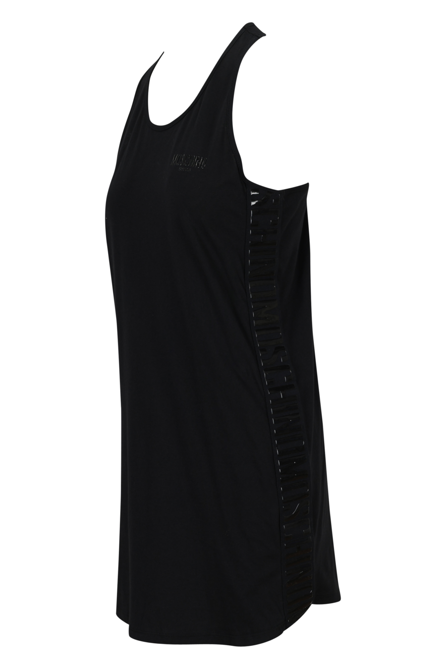 Vestido negro con minilogo monocromático - 667113657646 1