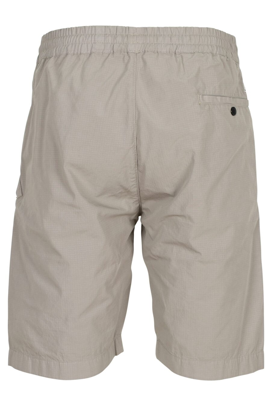 Pantalón corto gris claro con minilogo lente - 7620943690989 2