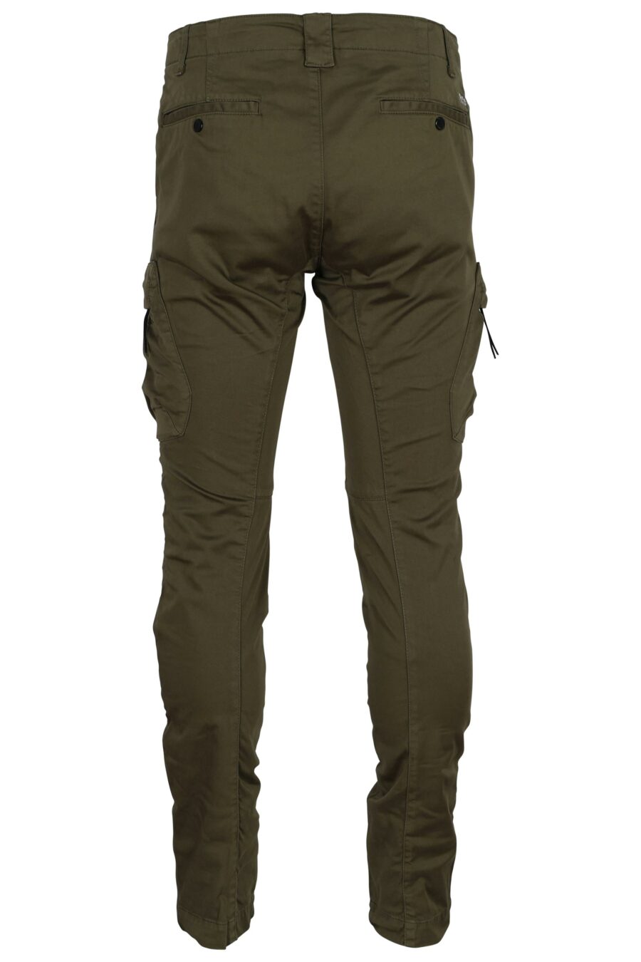 Pantalón verde militar estilo cargo con logo lente - 7620943722628 2