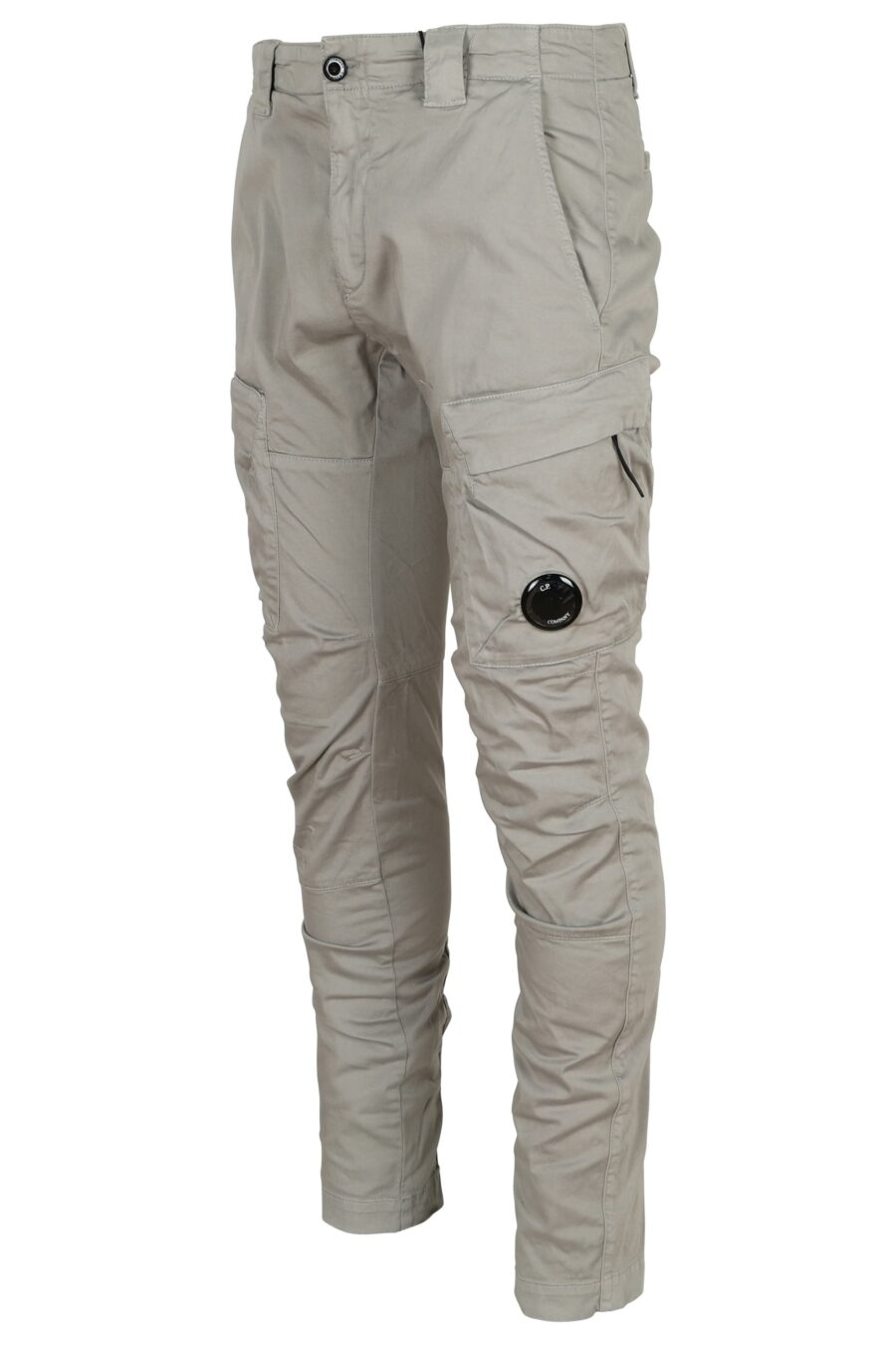 Pantalón gris estilo cargo con logo lente - 7620943722895 1