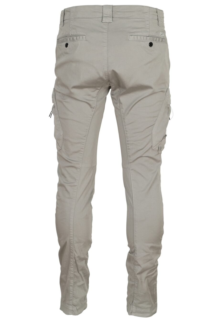 Pantalón gris estilo cargo con logo lente - 7620943722895 2