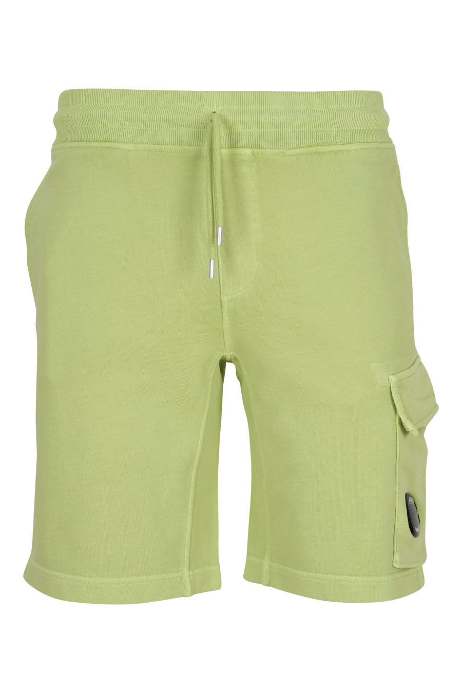 Pantalón de chándal midi verde claro estilo cargo con minilogo lente - 7620943731422
