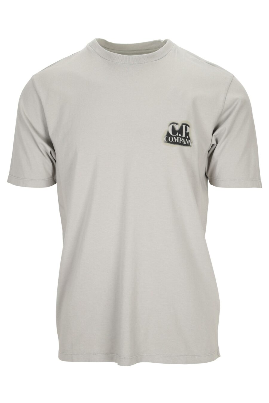 T-shirt gris avec minilogue "cp" brûlé - 7620943776409