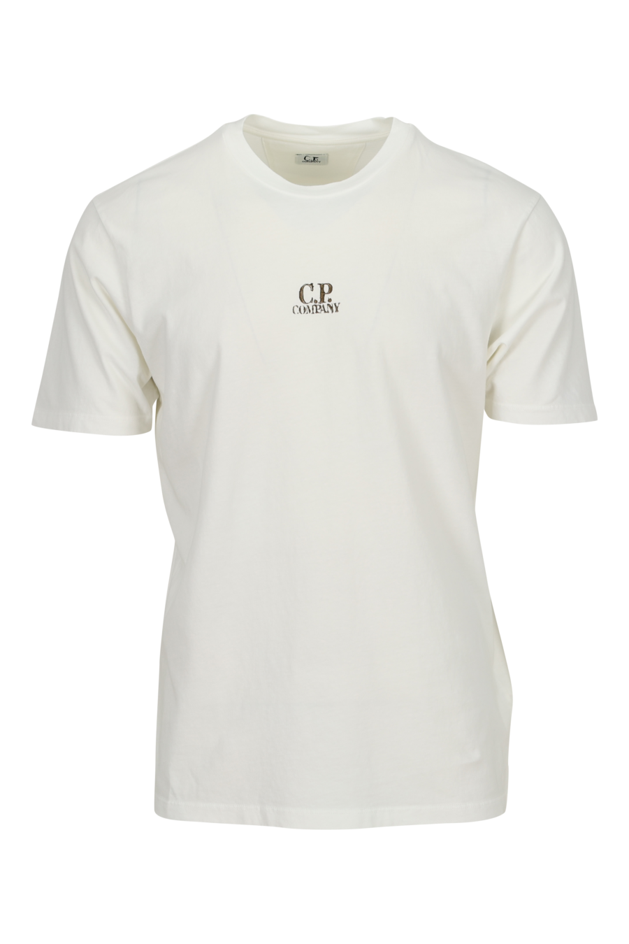 Camiseta blanca con minilogo "cp" centrado - 7620943776584