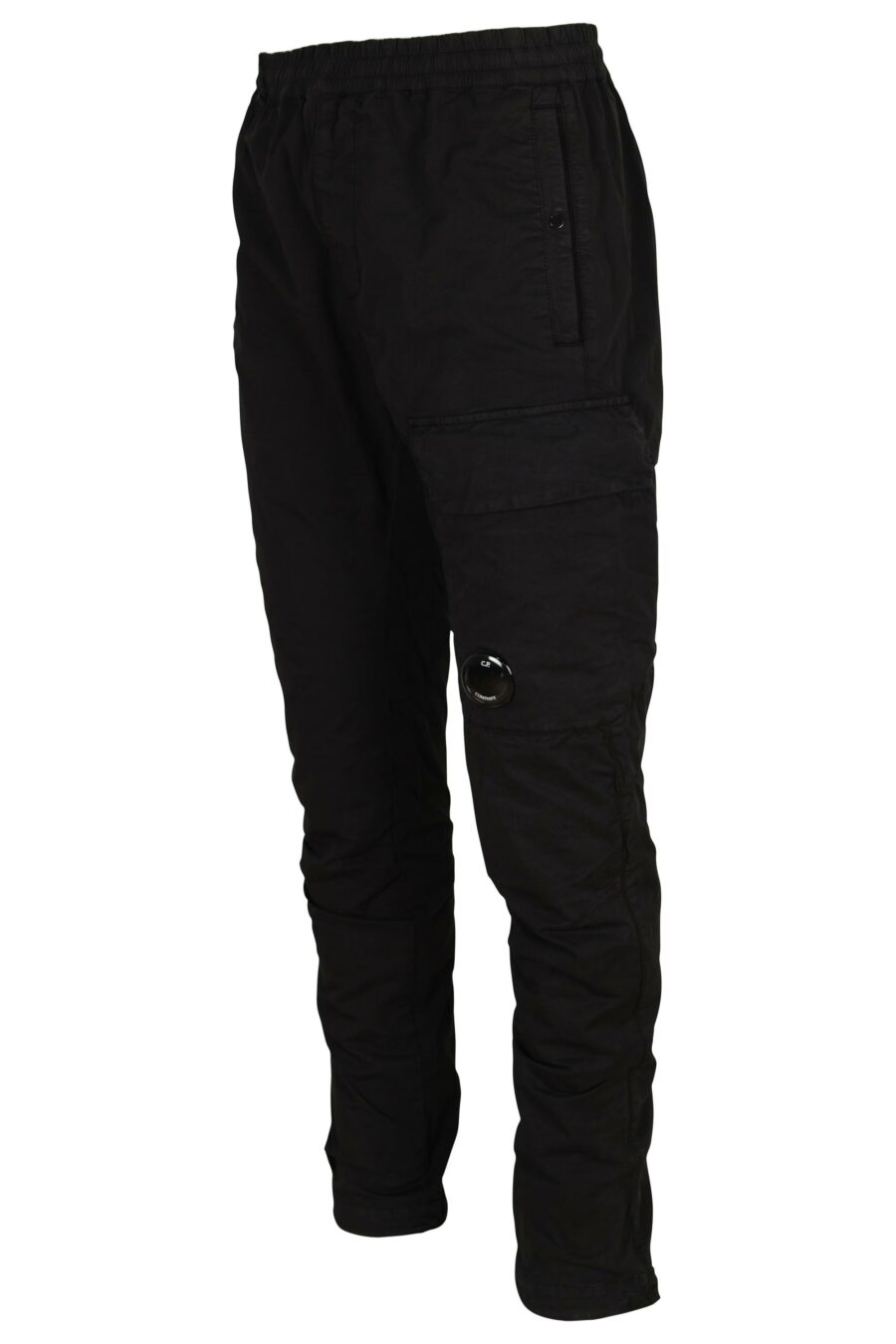 Pantalon cargo noir avec mini-logo en forme d'objectif - 7620943805123 1