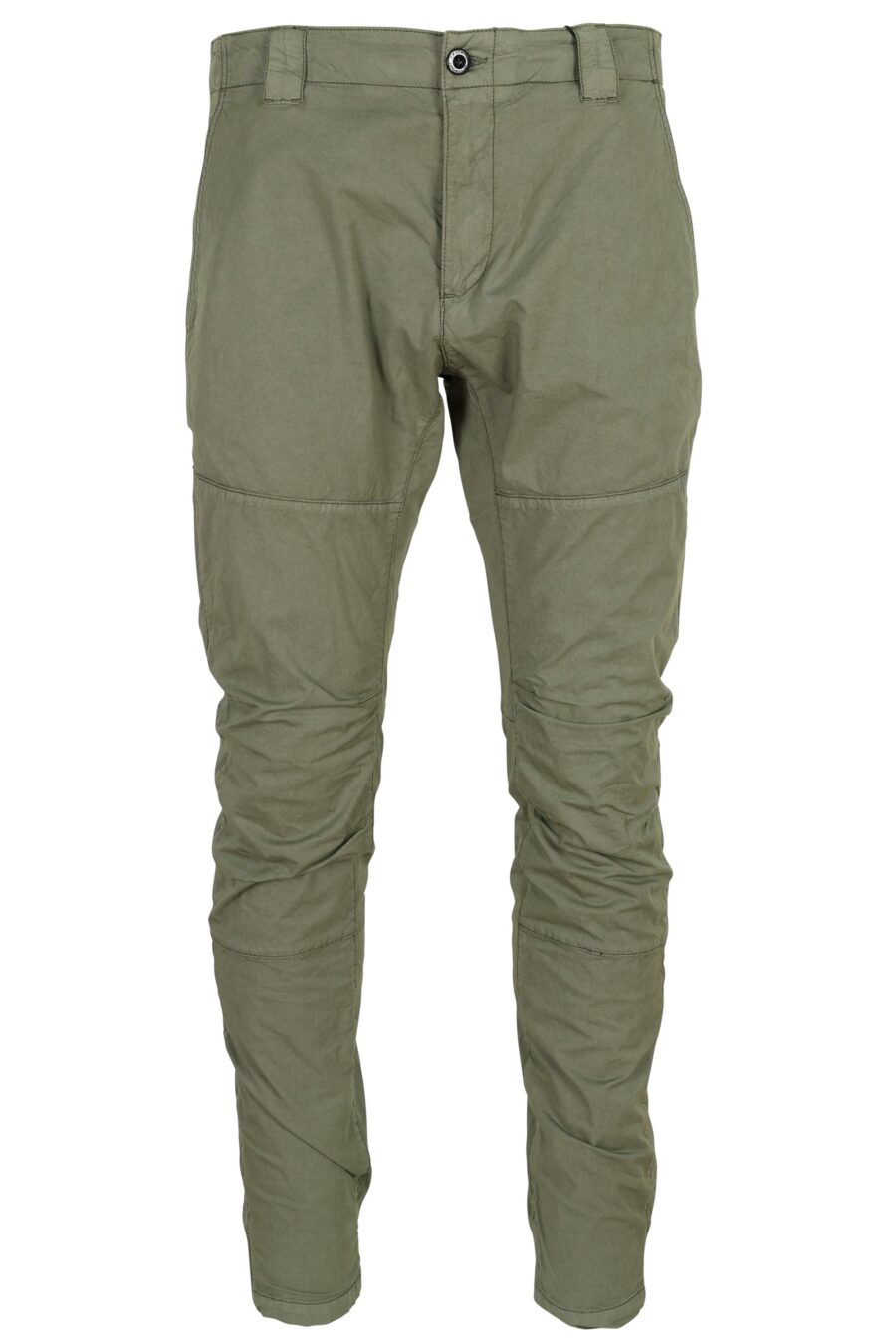 Pantalon ergonomique gris-vert avec mini-logo - 7620943806939