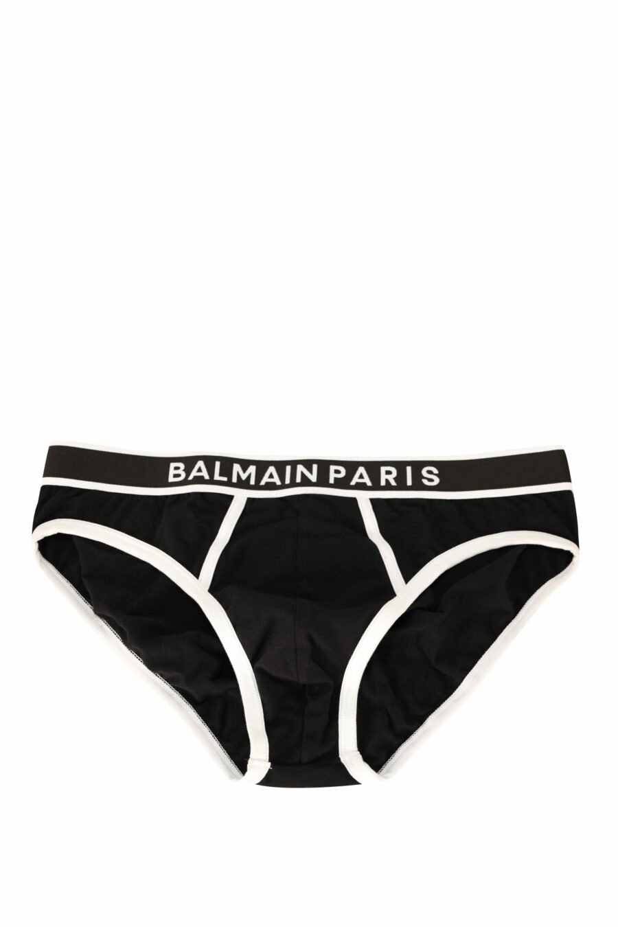 Black briefs with white line and logo - 8032674405272