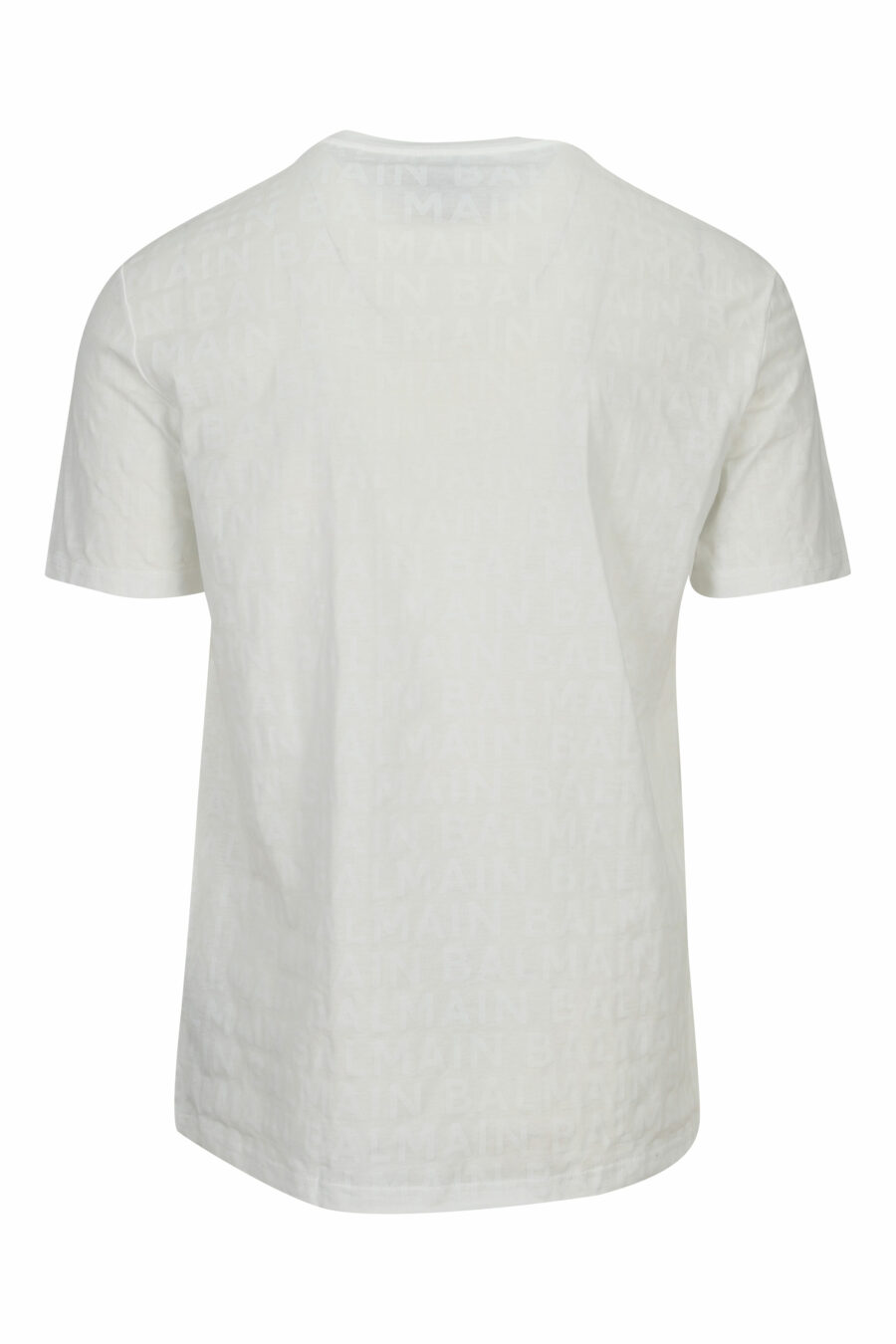 T-shirt blanc avec monogramme monochrome - 8032674525390 1