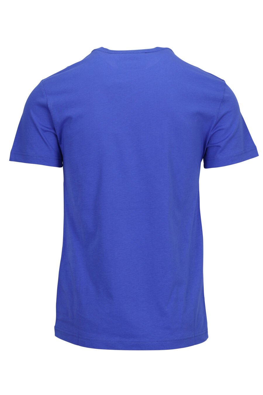 T-shirt bleu avec maxilogue doré brillant - 8052019580044 1