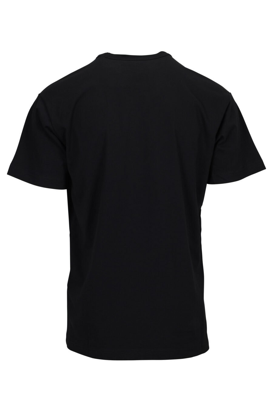 Camiseta negra con maxilogo barroco rasgado - 8052019603170 1